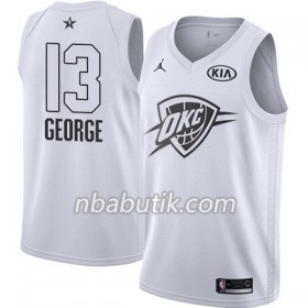 NBA Mænd Trøje Oklahoma City Thunder Paul George 13 2018 All Star Jordan Brand Hvid Swingman